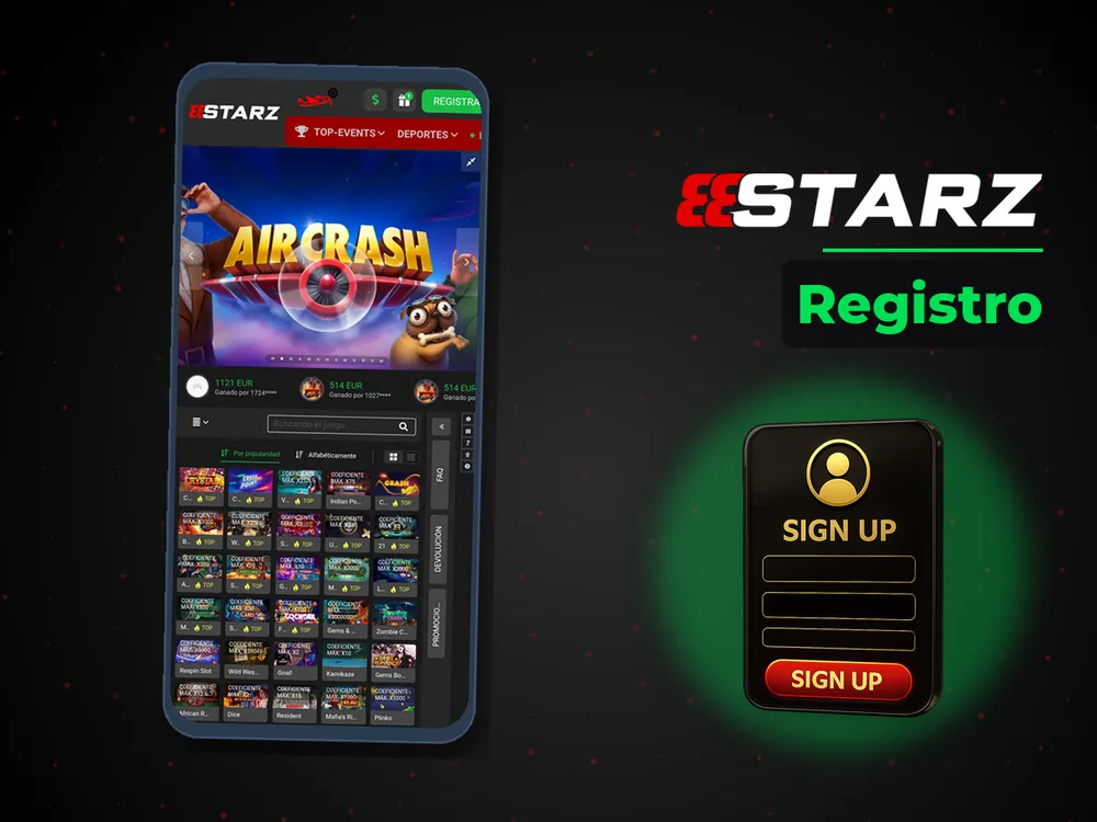 888Starz - Registro