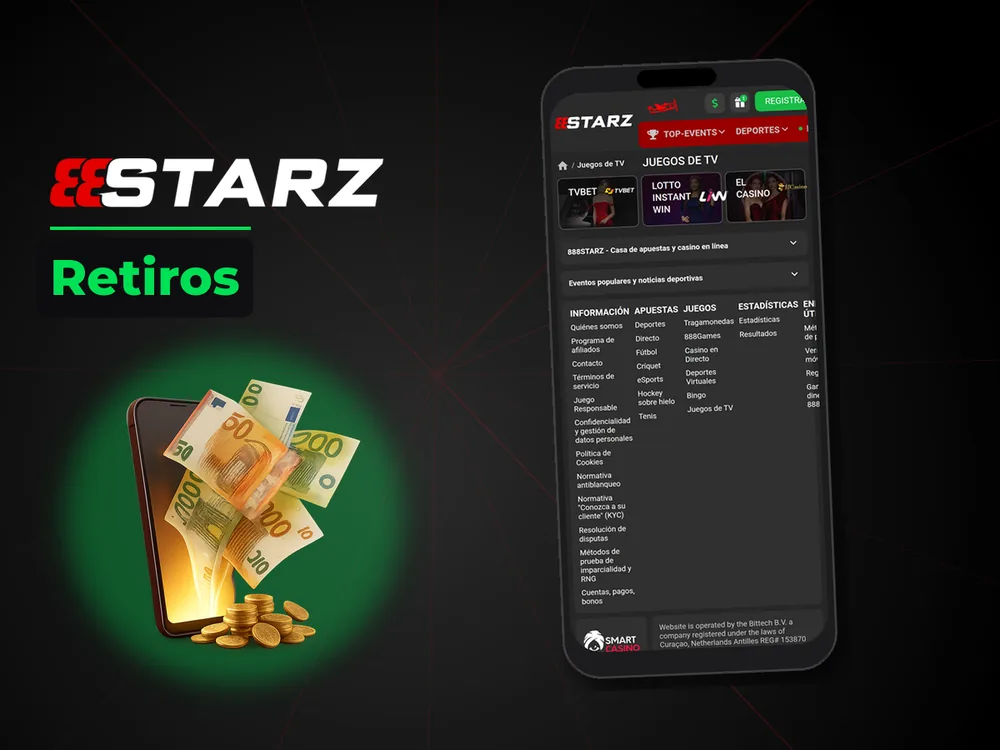 888Starz - Retiros