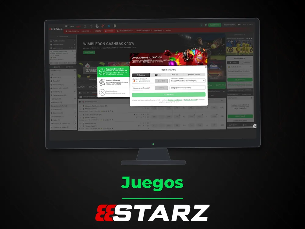 888Starz - Juegos
