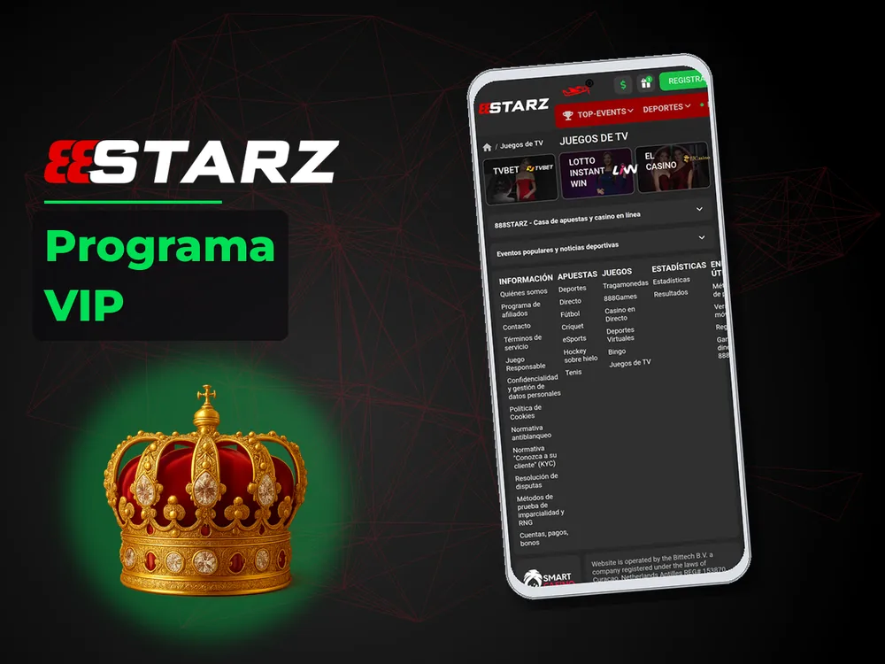 888Starz - Programa VIP
