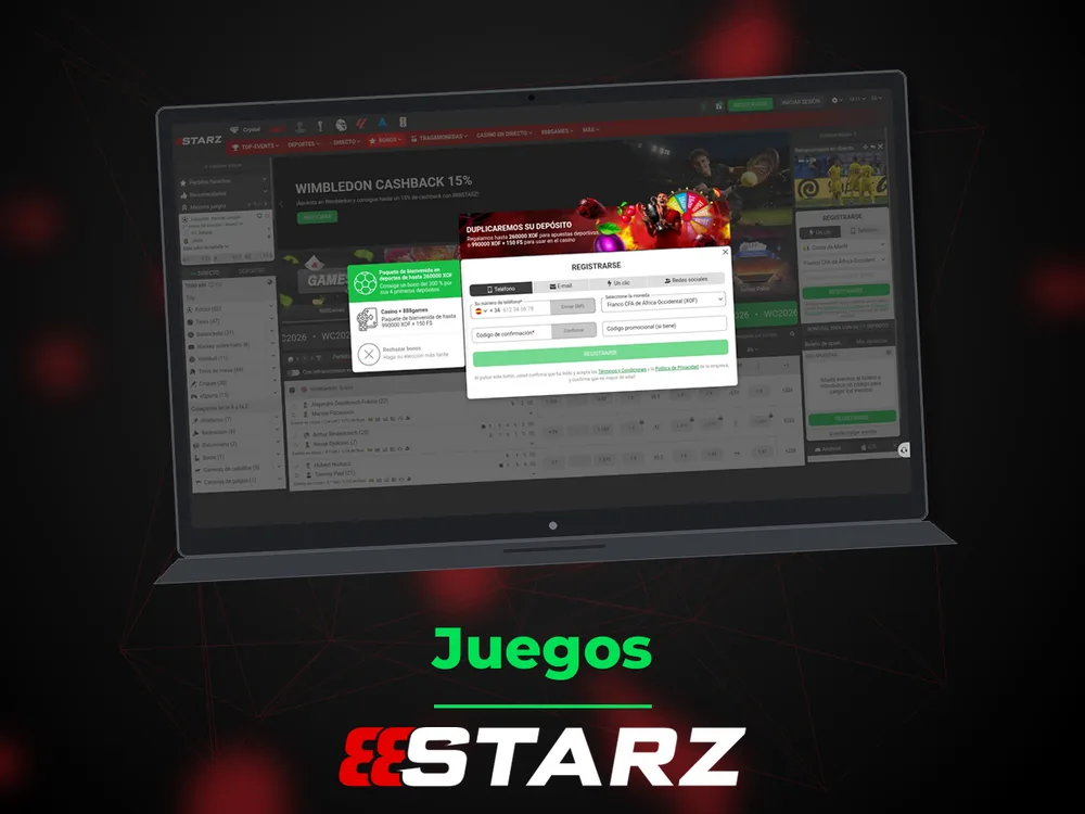 888Starz - Juegos