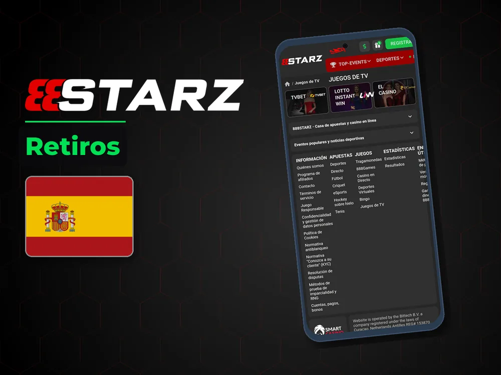 888Starz - Retiros