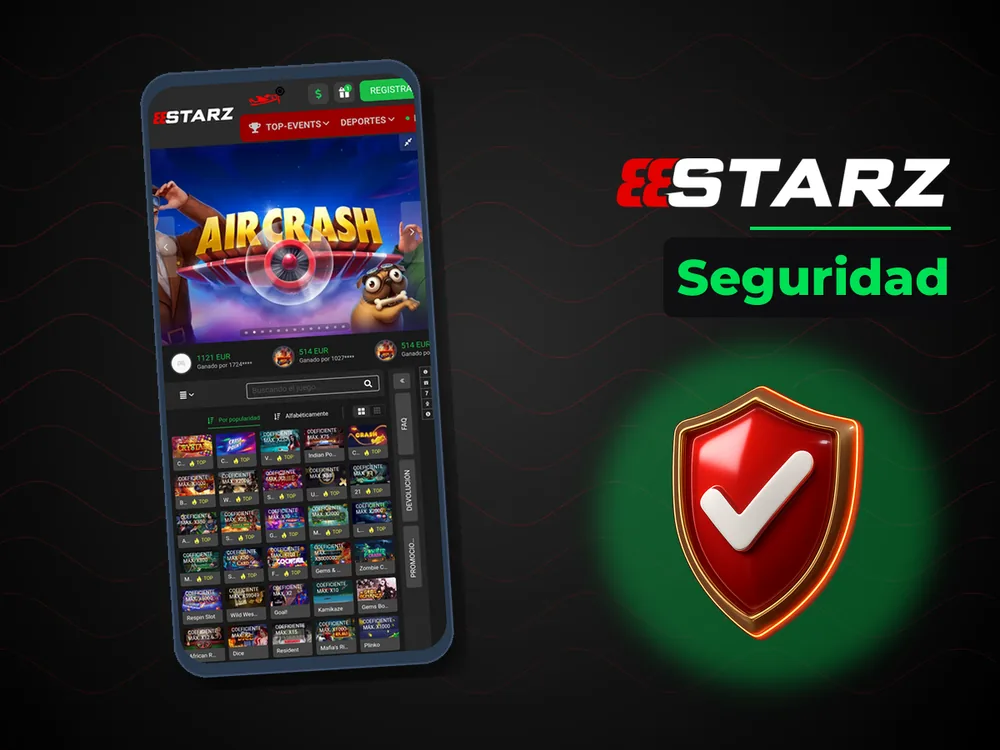 888Starz - Seguridad