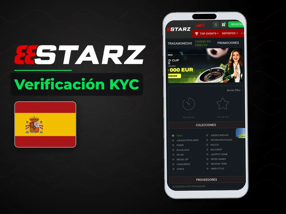 888Starz - Verificación KYC