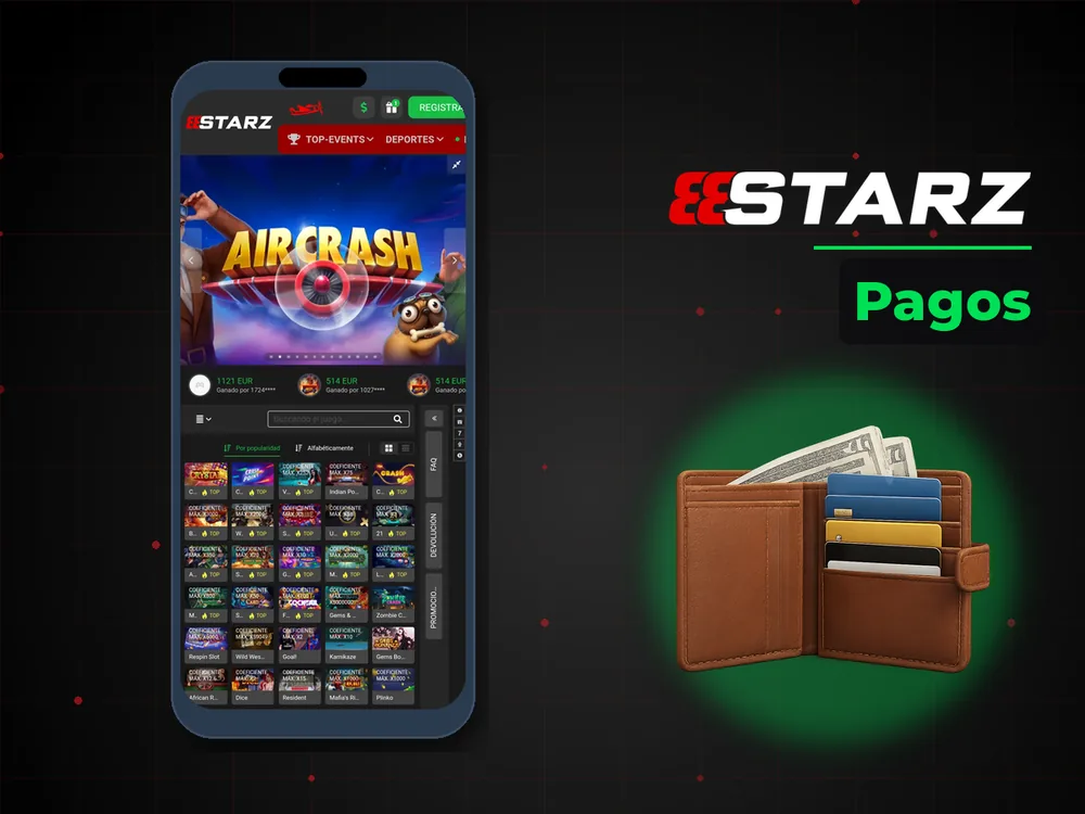 888Starz - Pagos