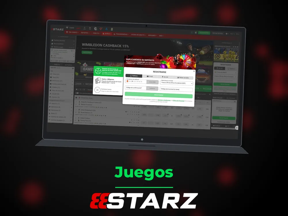 888Starz - Juegos