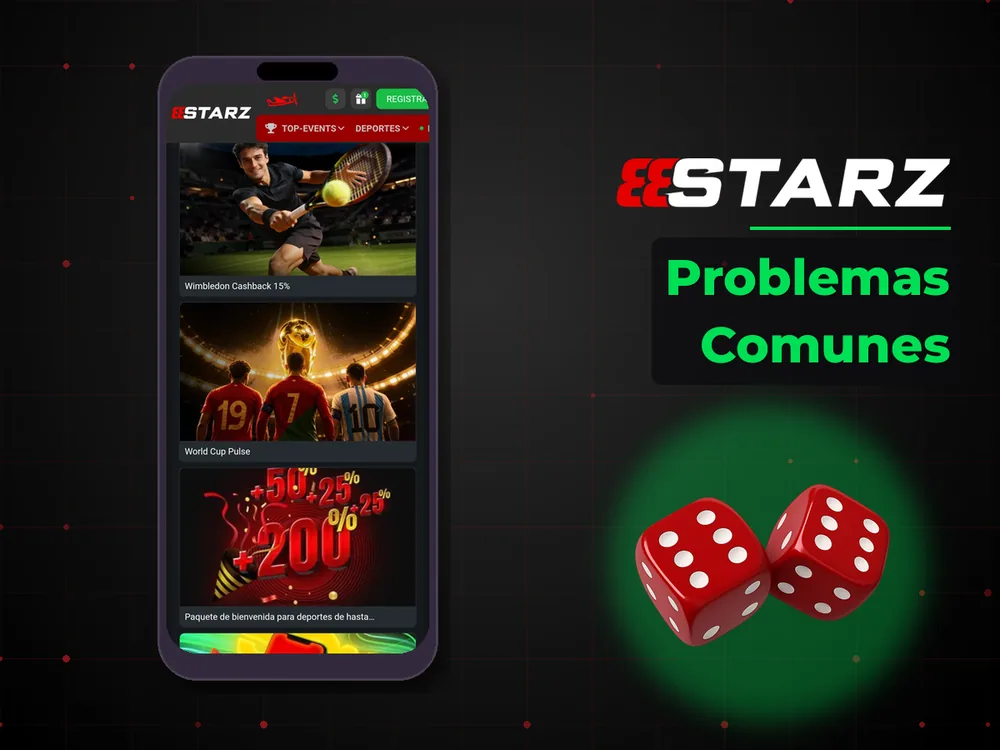888Starz - Problemas Comunes