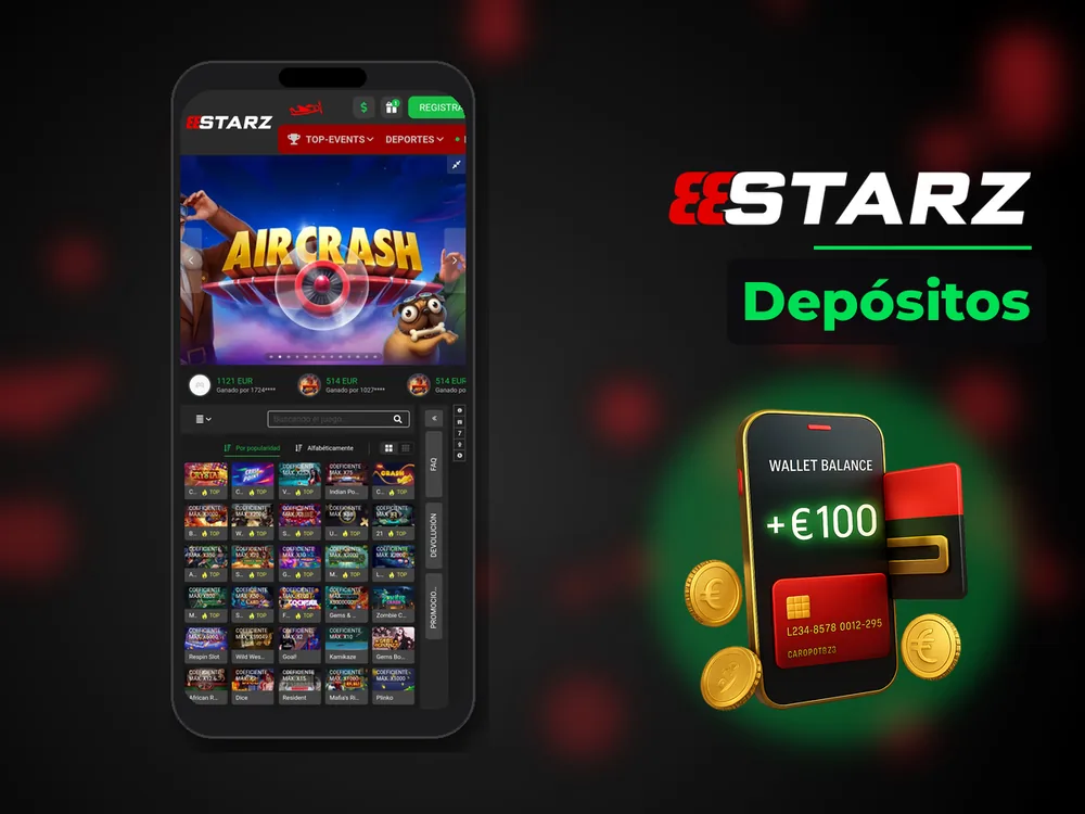 888Starz - Depósitos