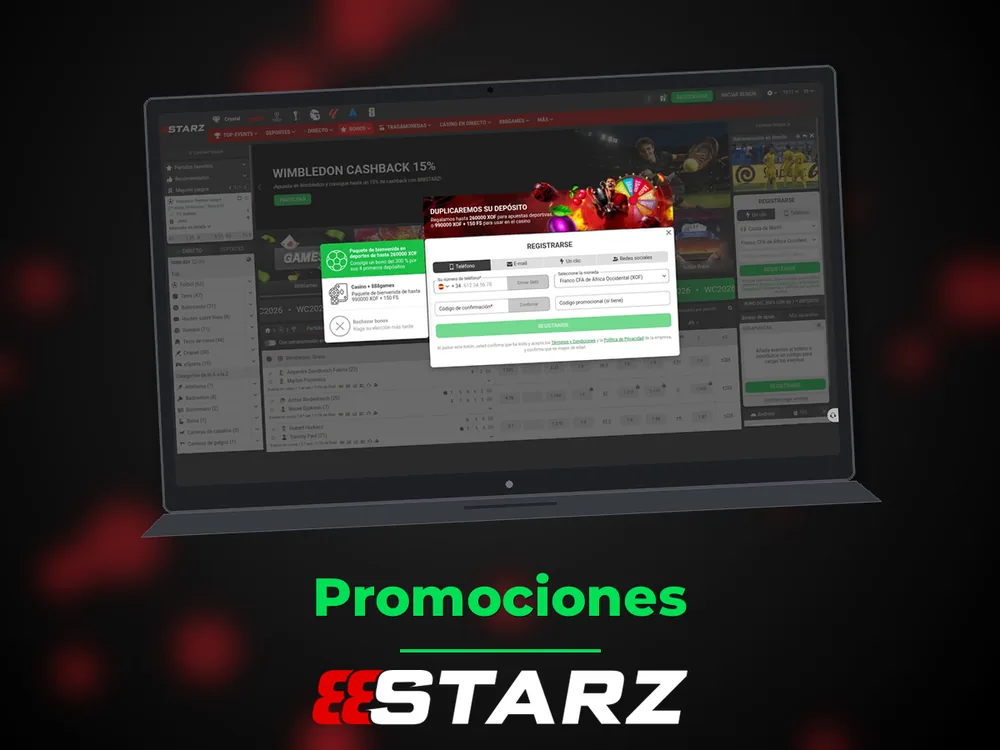 888Starz - Promociones