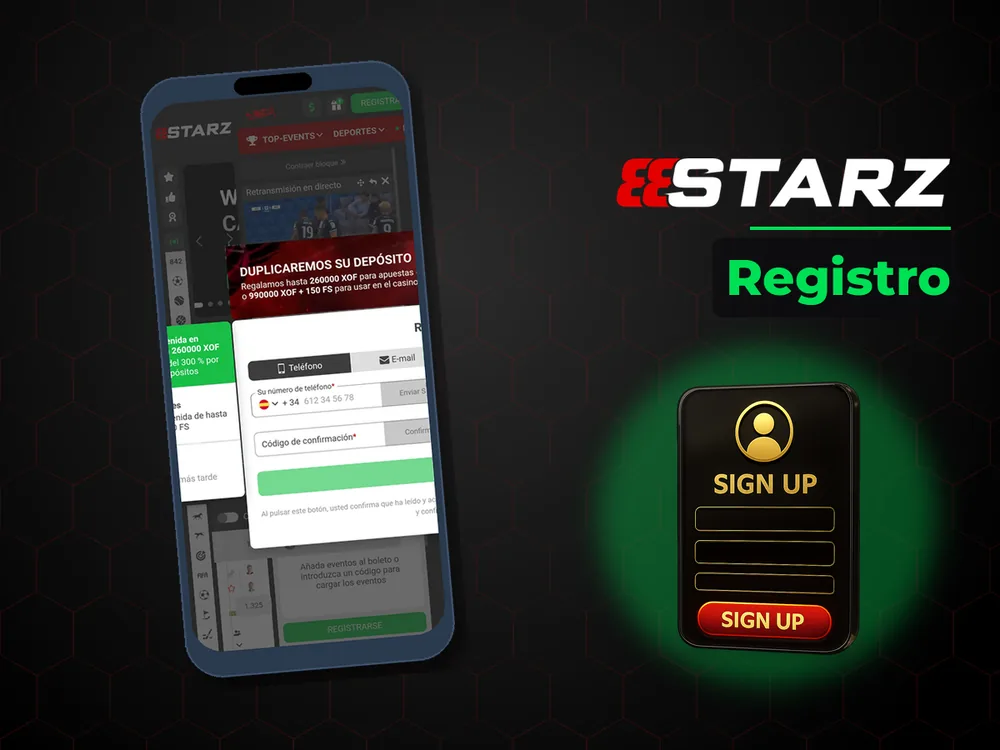888Starz - Registro