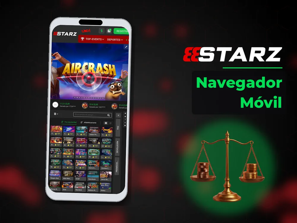 888Starz - Navegador Móvil
