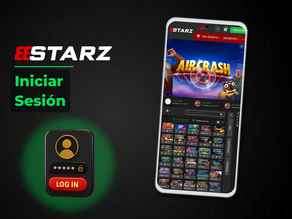 888Starz - Iniciar Sesión