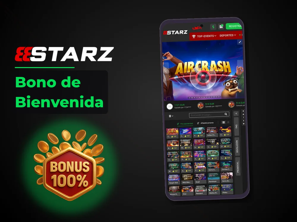 888Starz - Bono de Bienvenida