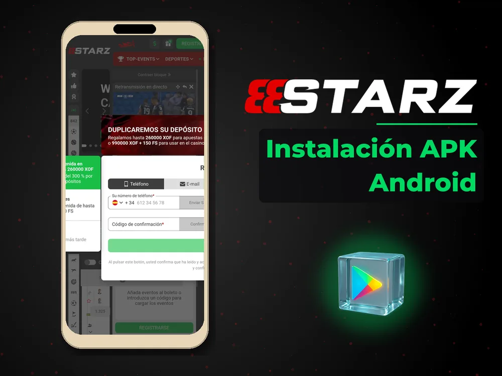 888Starz - Instalación APK Android