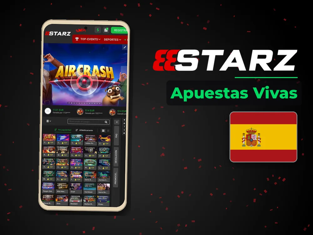 888Starz - Apuestas Vivas