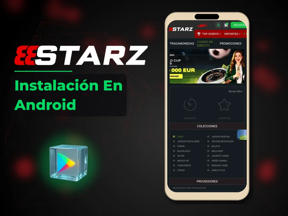 888Starz - Instalación En Android