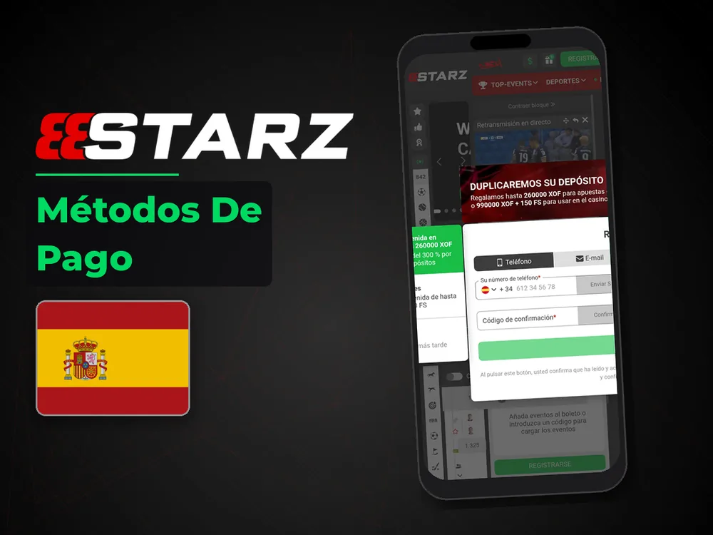 888Starz - Métodos De Pago