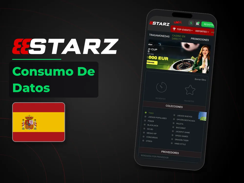 888Starz - Consumo De Datos