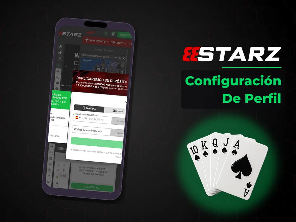 888Starz - Configuración De Perfil