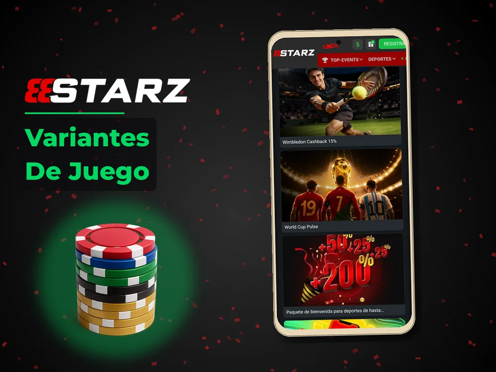 888Starz - Variantes De Juego