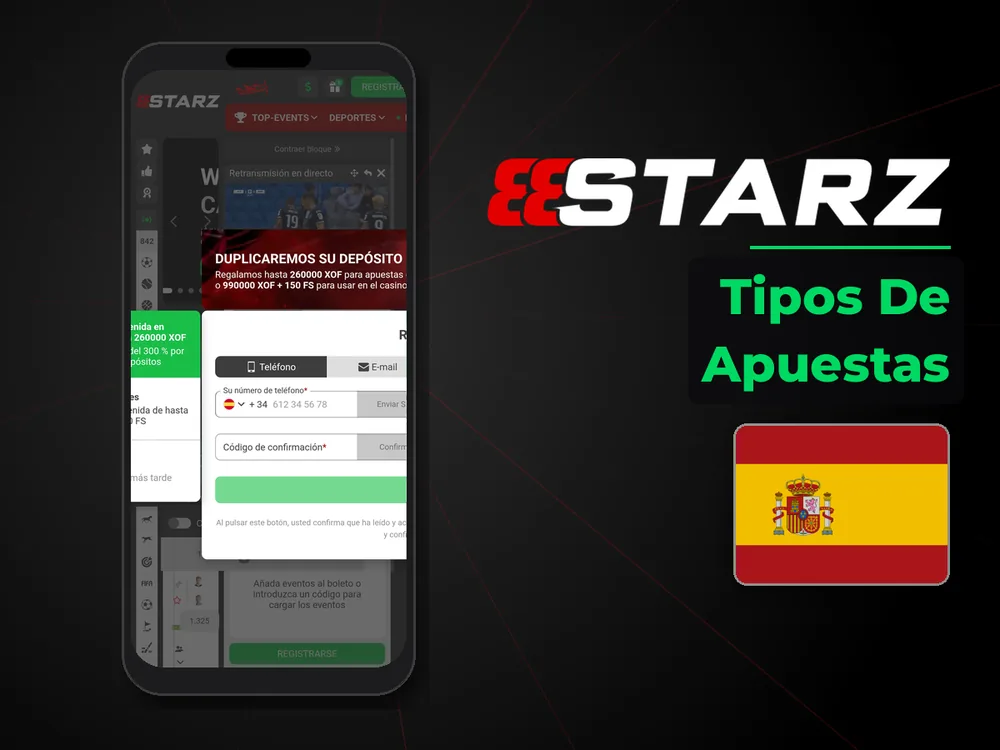 888Starz - Tipos De Apuestas