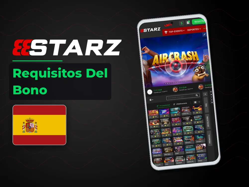 888Starz - Requisitos Del Bono