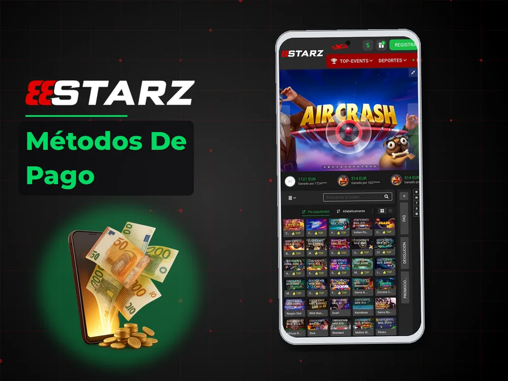 888Starz - Métodos De Pago