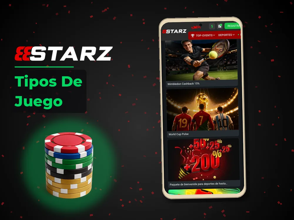 888Starz - Tipos De Juego