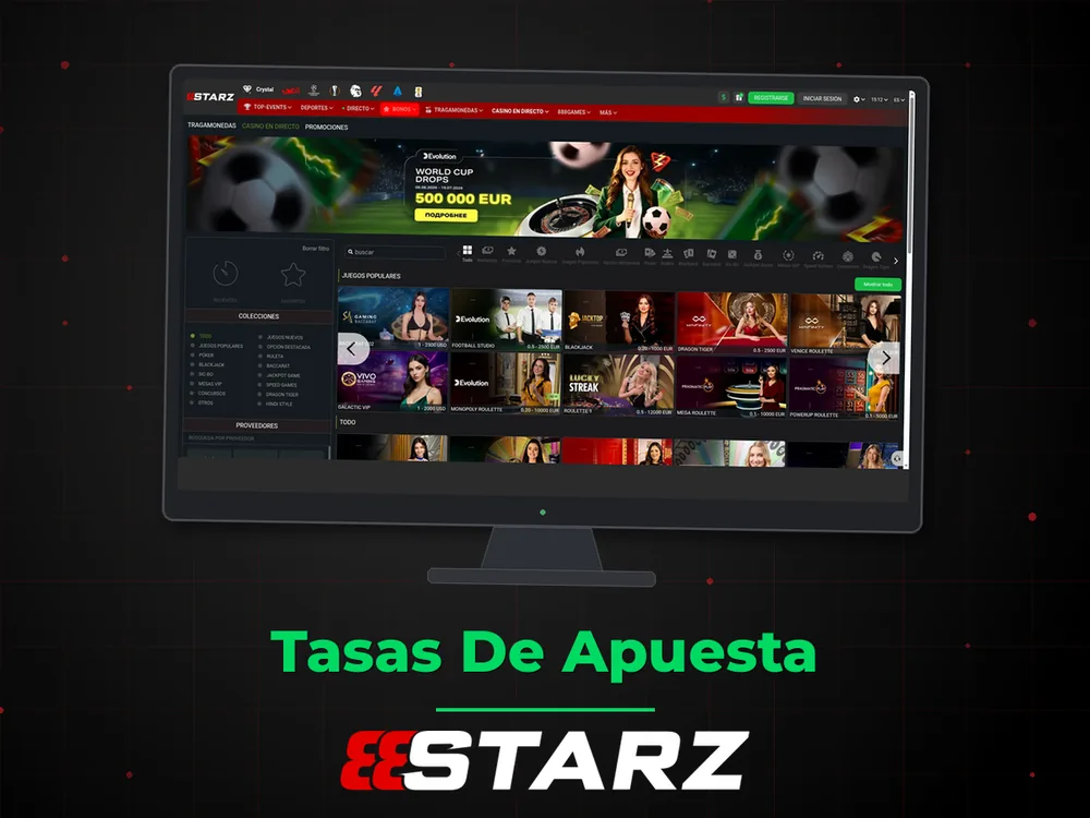 888Starz - Tasas De Apuesta