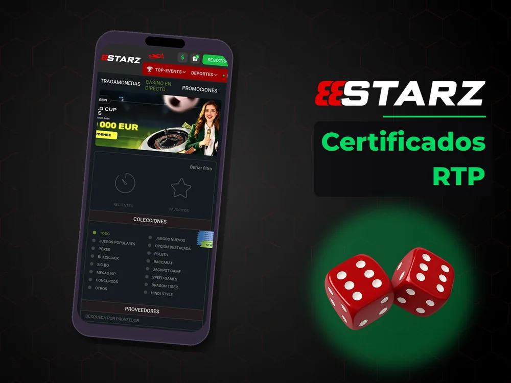 888Starz - Certificados RTP