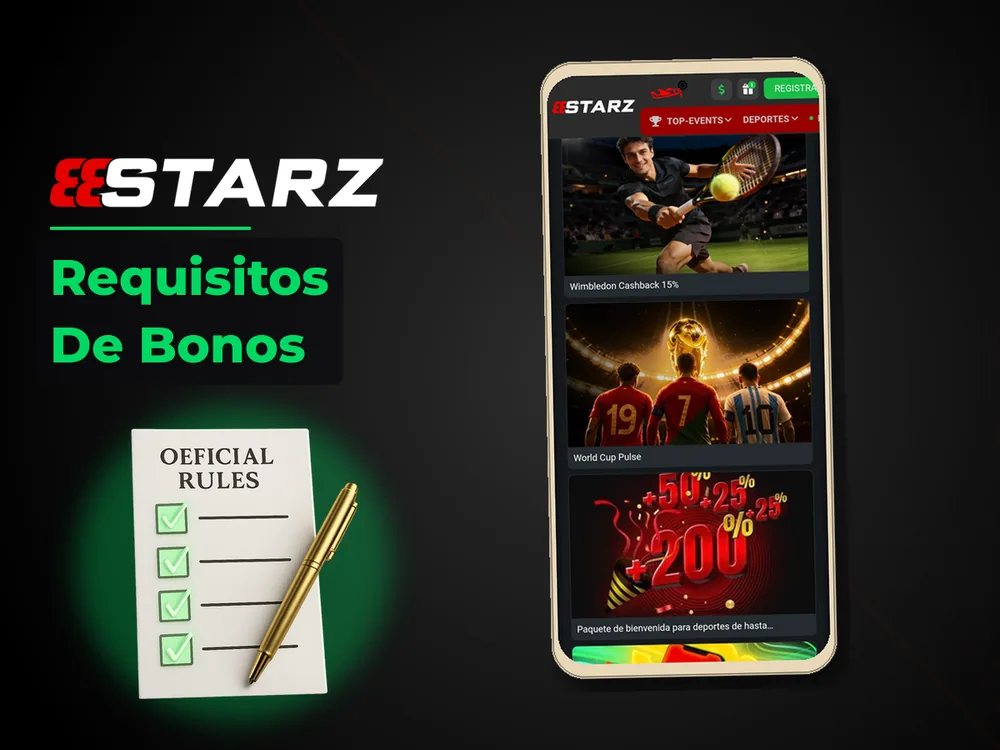 888Starz - Requisitos De Bonos
