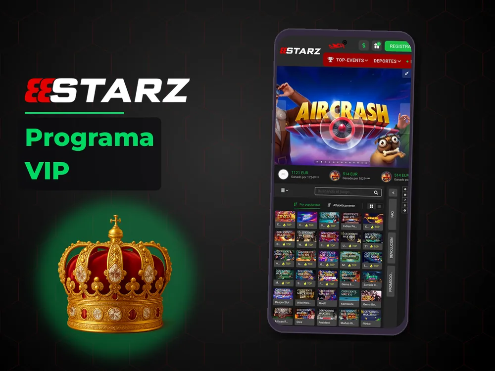888Starz - Programa VIP