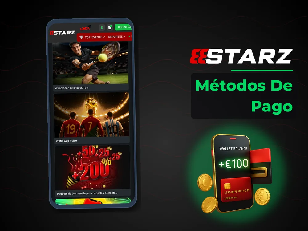 888Starz - Métodos De Pago