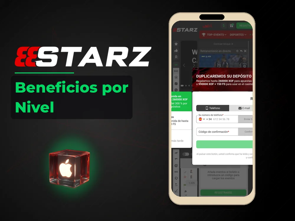 888Starz - Beneficios por Nivel