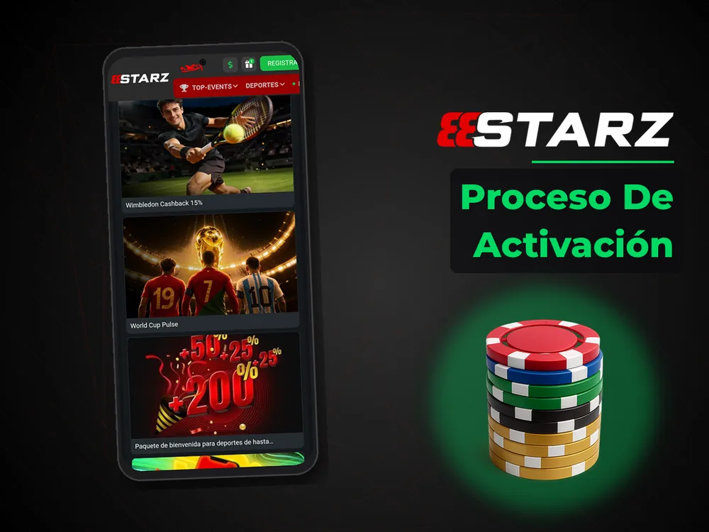 888Starz - Proceso De Activación