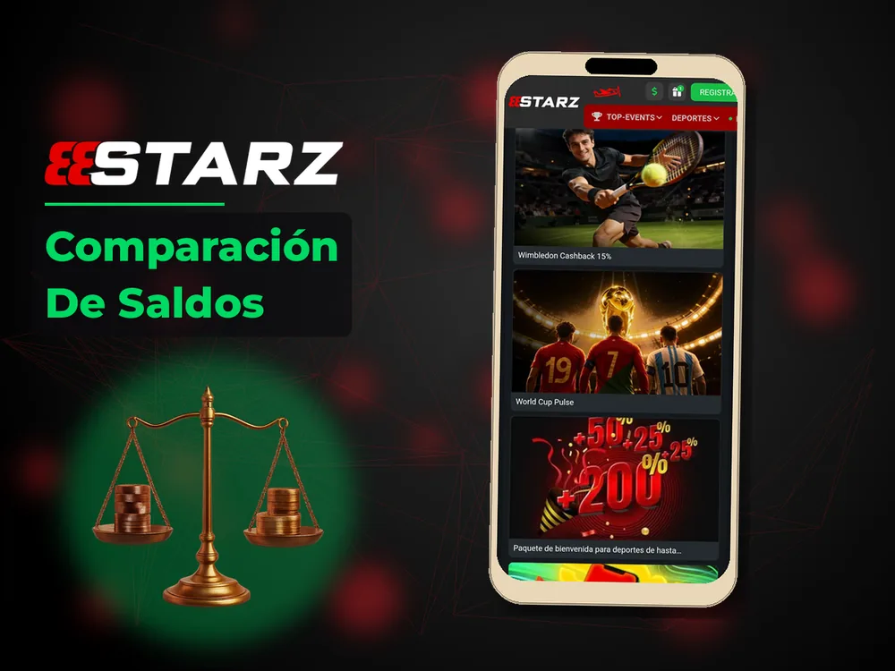 888Starz - Comparación De Saldos