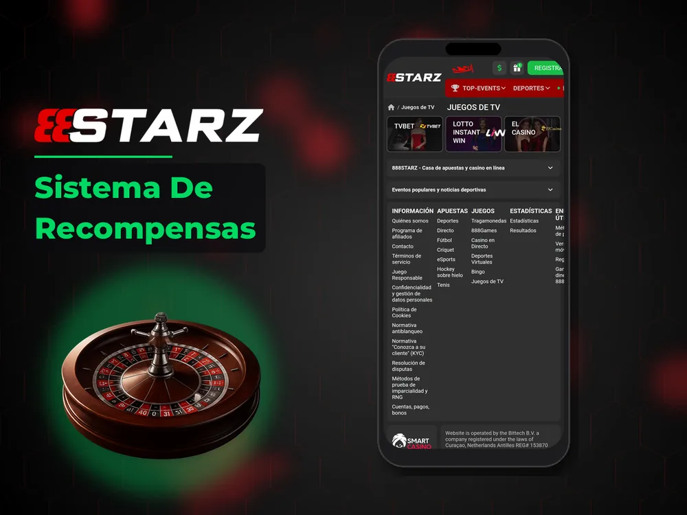 888Starz - Sistema De Recompensas