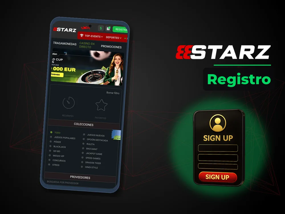 888Starz - Registro