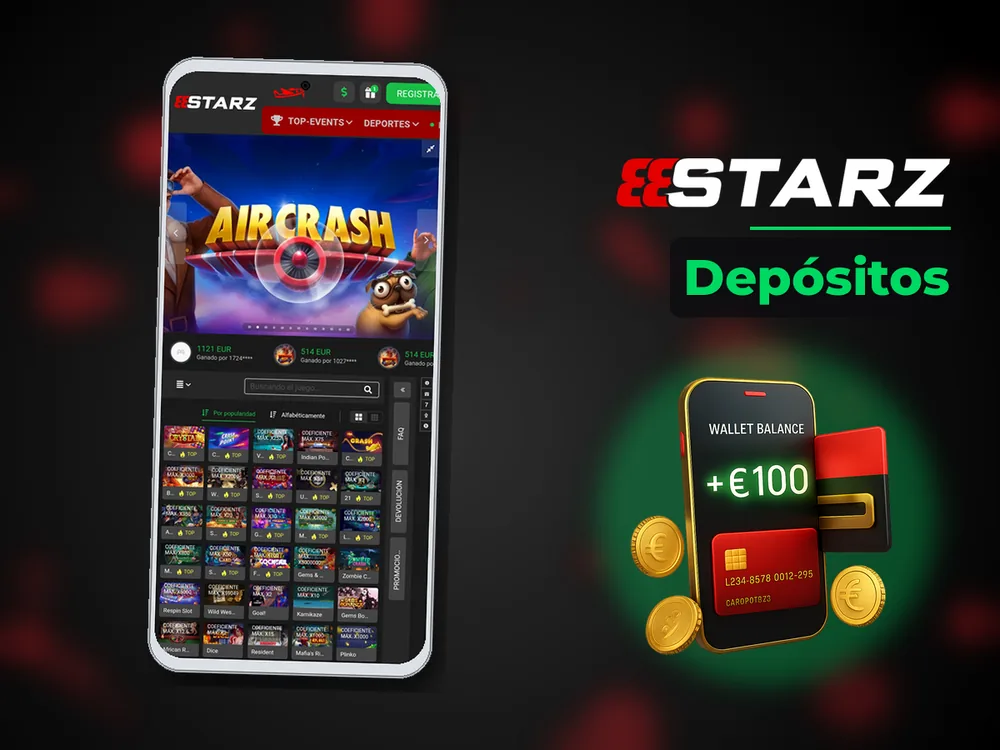 888Starz - Depósitos