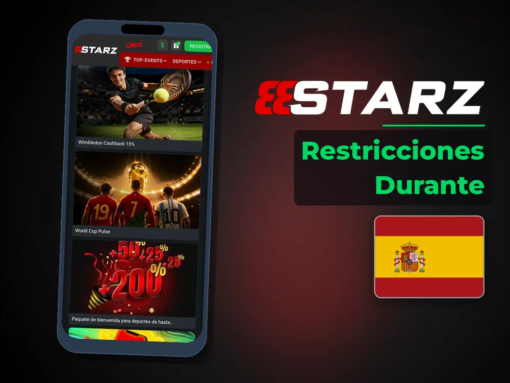 888Starz - Restricciones Durante