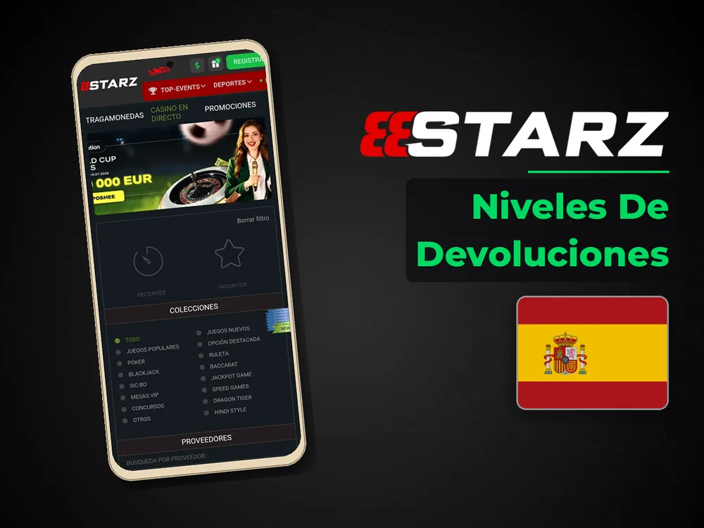 888Starz - Niveles De Devoluciones