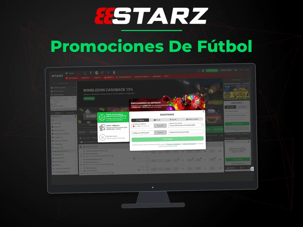 888Starz - Promociones De Fútbol