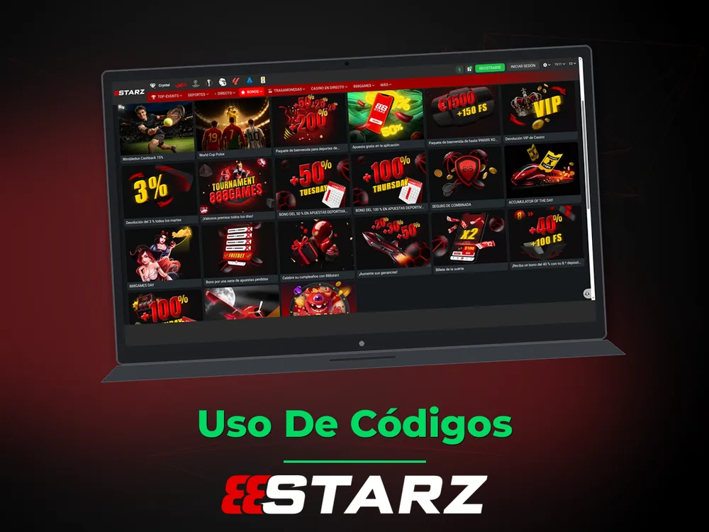 888Starz - Uso De Códigos
