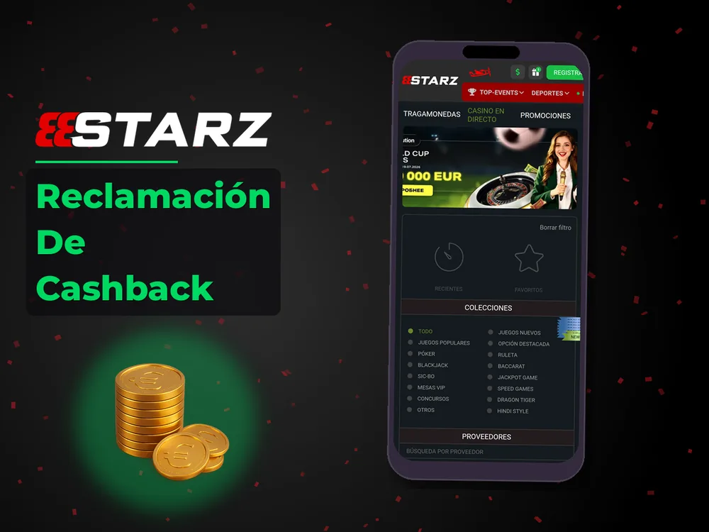 888Starz - Reclamación De Cashback