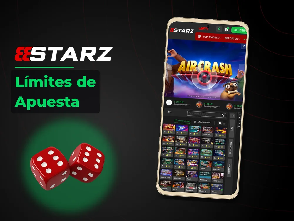 888Starz - Límites de Apuesta