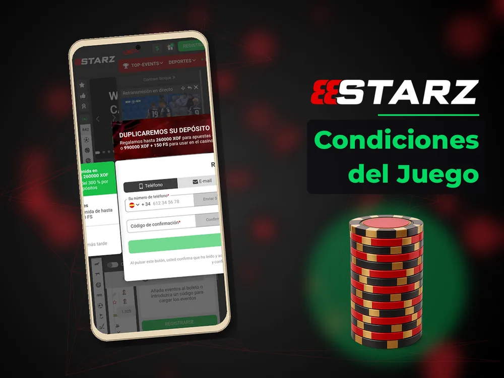 888Starz - Condiciones del Juego