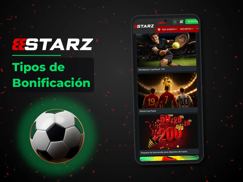 888Starz - Tipos de Bonificación