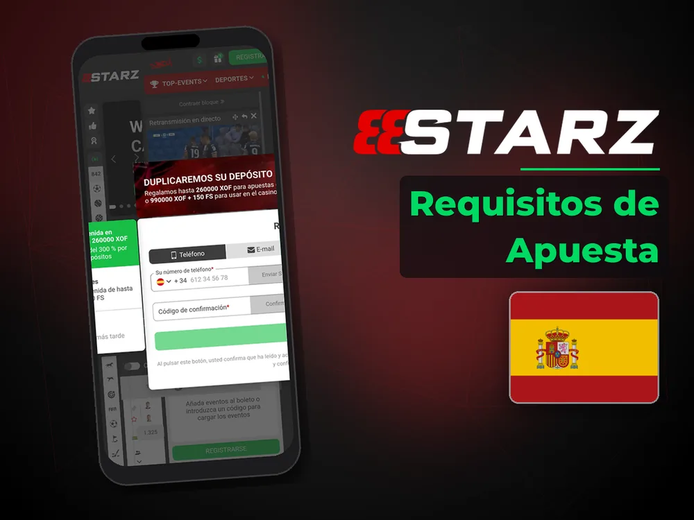 888Starz - Requisitos de Apuesta