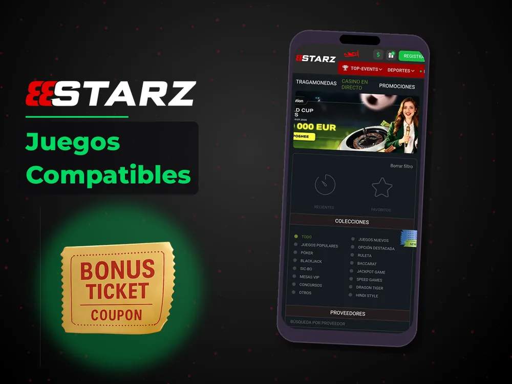 888Starz - Juegos Compatibles
