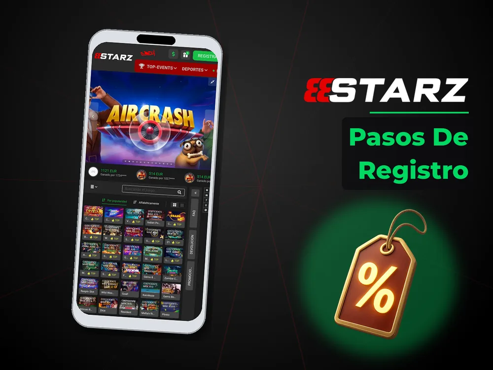 888Starz - Pasos De Registro